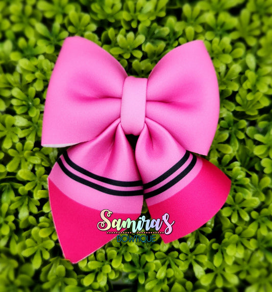 Crayon sailor bow